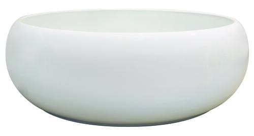 Vasque ronde à poser SORA en céramique Ø36 x h.12 cm - Blanc mat